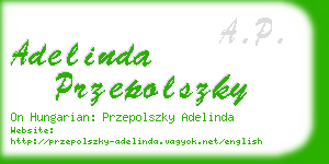 adelinda przepolszky business card